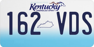 KY license plate 162VDS