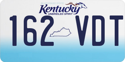 KY license plate 162VDT