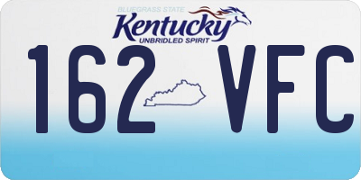 KY license plate 162VFC