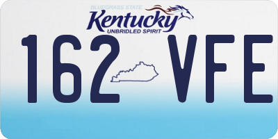 KY license plate 162VFE