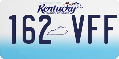 KY license plate 162VFF