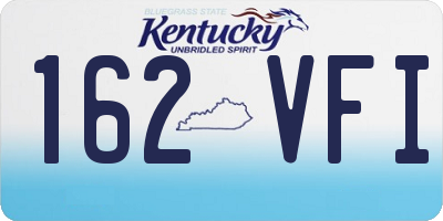 KY license plate 162VFI