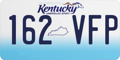 KY license plate 162VFP