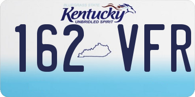 KY license plate 162VFR
