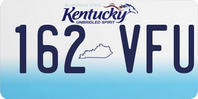 KY license plate 162VFU