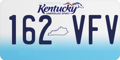 KY license plate 162VFV