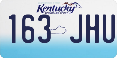 KY license plate 163JHU