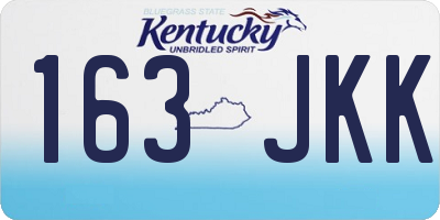 KY license plate 163JKK