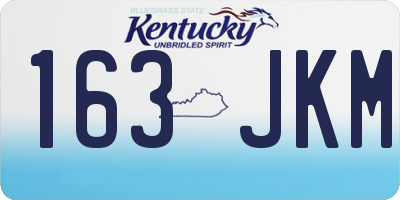 KY license plate 163JKM