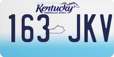 KY license plate 163JKV
