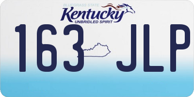 KY license plate 163JLP