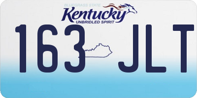 KY license plate 163JLT