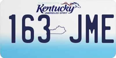 KY license plate 163JME