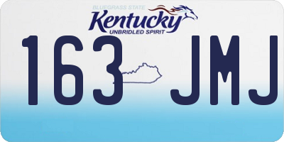 KY license plate 163JMJ