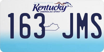 KY license plate 163JMS