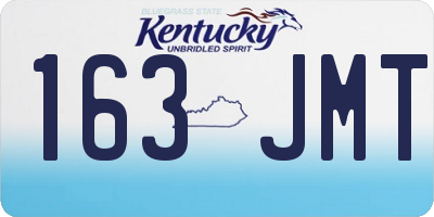 KY license plate 163JMT