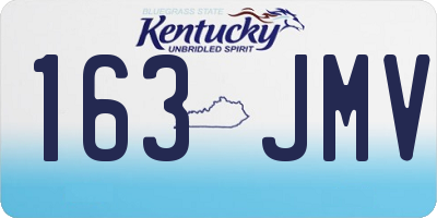 KY license plate 163JMV