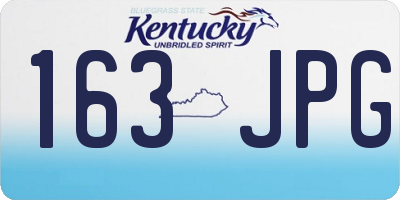 KY license plate 163JPG