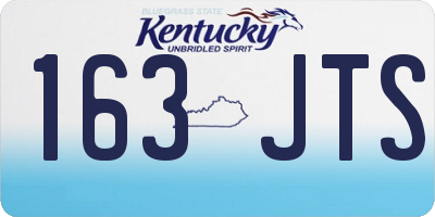 KY license plate 163JTS