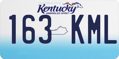 KY license plate 163KML