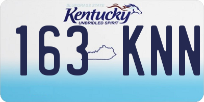 KY license plate 163KNN