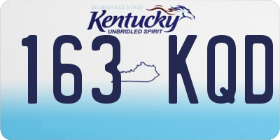 KY license plate 163KQD
