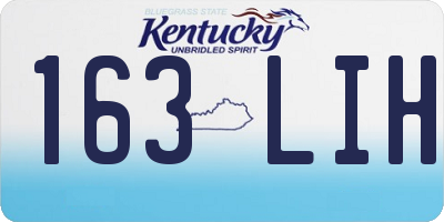KY license plate 163LIH