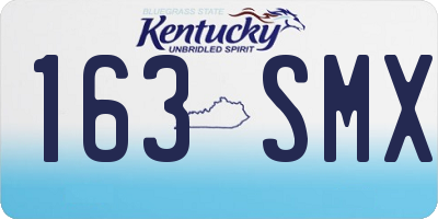 KY license plate 163SMX