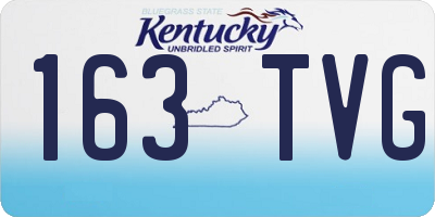 KY license plate 163TVG