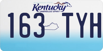 KY license plate 163TYH
