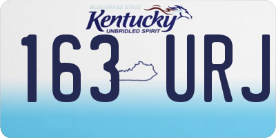 KY license plate 163URJ