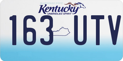KY license plate 163UTV