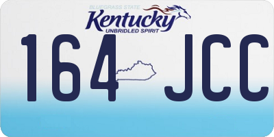 KY license plate 164JCC