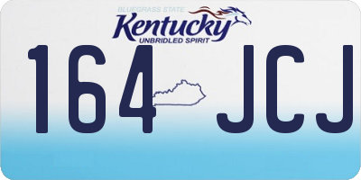 KY license plate 164JCJ