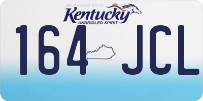KY license plate 164JCL