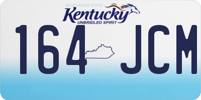 KY license plate 164JCM