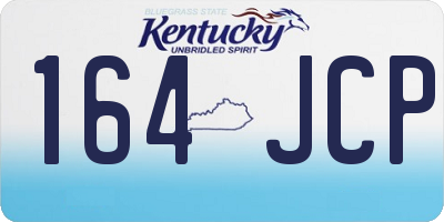 KY license plate 164JCP