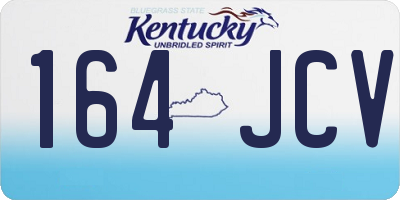 KY license plate 164JCV