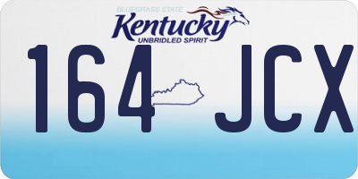 KY license plate 164JCX