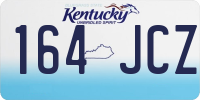 KY license plate 164JCZ