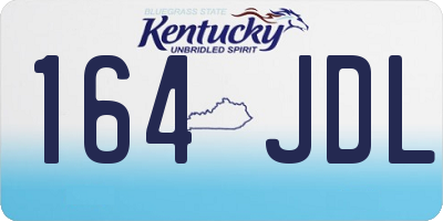 KY license plate 164JDL