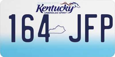 KY license plate 164JFP
