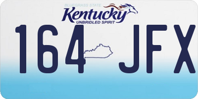 KY license plate 164JFX