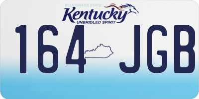 KY license plate 164JGB