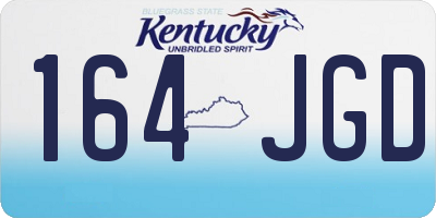 KY license plate 164JGD