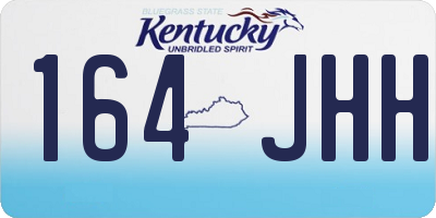 KY license plate 164JHH