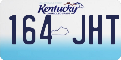 KY license plate 164JHT