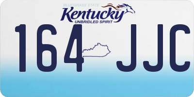 KY license plate 164JJC
