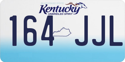 KY license plate 164JJL