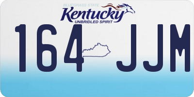 KY license plate 164JJM